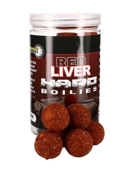 Протеинови топчета Starbaits - Red Liver Hard Boilies - Starbaits - Протеинови топчета - 1