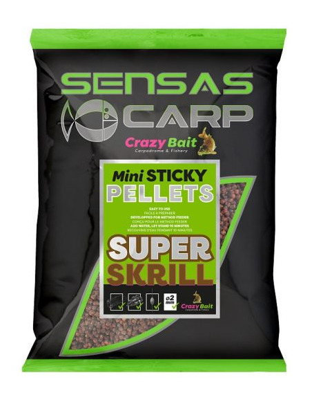 Пелети Sensas - Mini Sticky Pellets - Super Skrill - Sensas - Пелети - 1