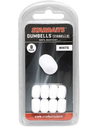 Плуващи дъмбели Starbaits - Zigbells White - Starbaits - Протеинови топчета - 1 Плуващи дъмбели Starbaits - Zigbells White - Starbaits - Протеинови топчета - 1