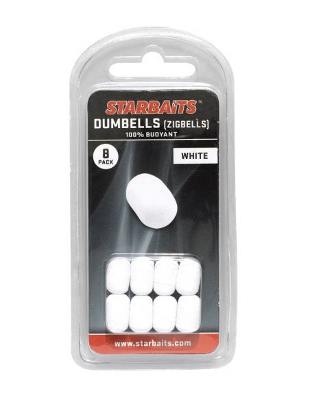 Плуващи дъмбели Starbaits - Zigbells White - Starbaits - Протеинови топчета - 1