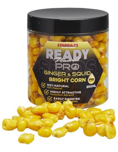 Царевица Starbaits - Bright Corn Ginger Squid - Starbaits - Царевица за риболов - 1