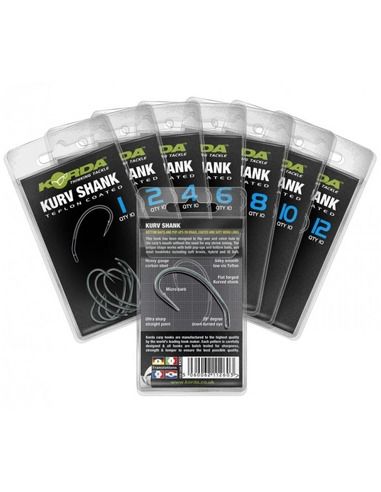 Куки Korda - Kurv Shank - Korda - Единични куки за шарански риболов - 2 Куки Korda - Kurv Shank - Korda - Единични куки за шарански риболов - 2