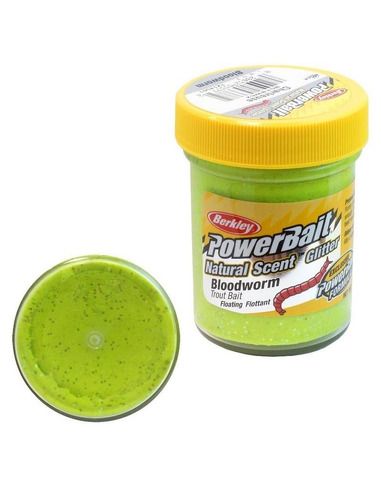 Паста Berkley Natural Glitter - Bloodworm Chartreuse - Berkley - Стръв - 1 Паста Berkley Natural Glitter - Bloodworm Chartreuse - Berkley - Стръв - 1