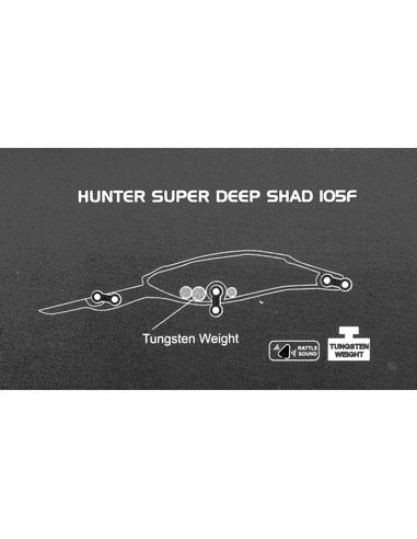 Воблер Sea Buzz - Hunter Deep Shad SDR 105 F - Sea Buzz - Воблери - 2 Воблер Sea Buzz - Hunter Deep Shad SDR 105 F - Sea Buzz - Воблери - 2